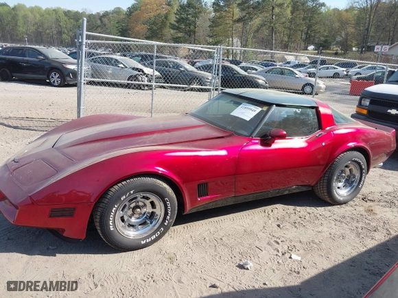 1981 Chevrolet Corvette with VIN 1G1AY8769B5102708, listed as a IAAI auction lot 41895949 with 98,292 mi miles. Bid and sale history available at carsss.com. Image 14.