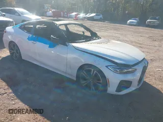 2021 BMW 4 Series 430i с VIN WBA53AP02MCG28705, выставлен на аукционе IAAI как лот 40944426 с пробегом Не указан миль и . История ставок и продаж доступна на DreamBid. Изображение 1.