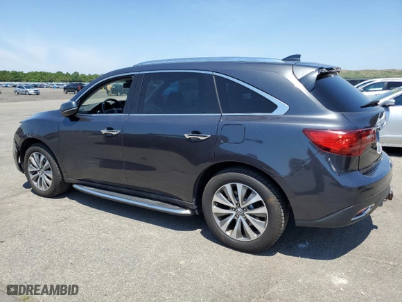 2014 Acura MDX Tech Pkg with VIN 5FRYD4H45EB049949, listed as a Copart auction lot 60289934 with 135,001 mi miles and Salvage Title. Bid and sale history available at carsss.com. Image 2.