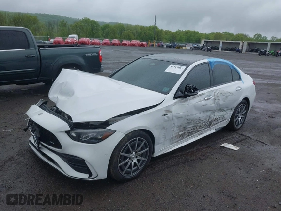 2023 Mercedes-Benz C 43 AMG with VIN W1KAF8HB4PR095973, listed as a IAAI auction lot 39392007 with 10,977 mi miles and . Bid and sale history available at DreamBid. Image 2.