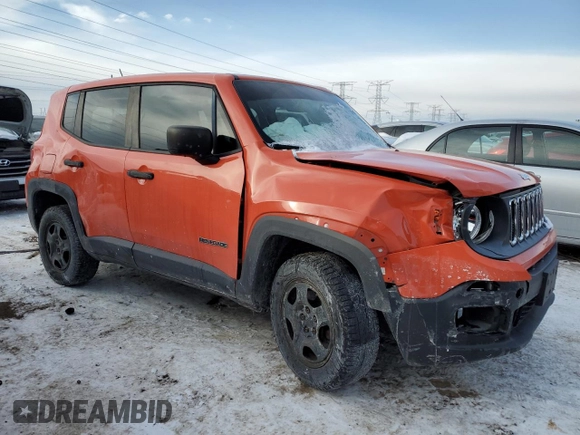 2015 Jeep Renegade Sport with VIN ZACCJBAT9FPB85750, listed as a Copart auction lot 45538775 with 134,812 mi miles and Salvage Title. Bid and sale history available at DreamBid. Image 4.