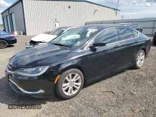 2015 Chrysler 200 Limited with VIN 1C3CCCAB9FN665680, listed as a Copart auction lot 56408475 with 77,677 mi miles and Clean Title. Bid and sale history available at DreamBid. Image 1.