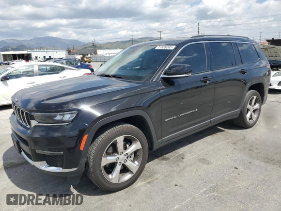 2021 Jeep Grand Cherokee Limited with VIN 1C4RJJBG5M8175694, listed as a Copart auction lot 51839205 with 52,362 mi miles and Salvage title. Bid and sale history available at DreamBid. Image 1.