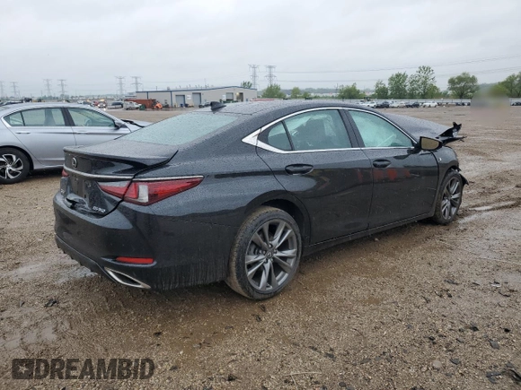 2021 Lexus ES 350 F Sport with VIN 58AGZ1B15MU109993, listed as a Copart auction lot 57430605 with Not provided miles and Salvage title. Bid and sale history available at DreamBid. Image 3.