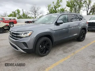 2022 Volkswagen Atlas SE z VIN 1V2KR2CA6NC536101, wystawiony jako Copart lot #53779745 z przebiegiem 38 795 mil mil oraz Szkoda całkowita • Salvage title. Historia ofert i sprzedaży dostępna na DreamBid. Obrazek 1.