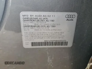 2011 Audi Q5 Premium Plus with VIN WA1LFAFP6BA086430, listed as a Copart auction lot 49996745 with Not Provided miles and Salvage Title. Bid and sale history available at DreamBid. Image 13.