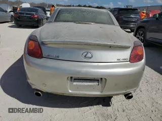 2002 Lexus SC 430 with VIN JTHFN48Y020032865, listed as a Copart auction lot 75424934 with Not Provided miles and Non Repairable. Bid and sale history available at DreamBid. Image 6.
