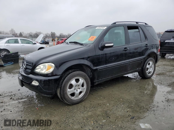 2003 Mercedes-Benz M-Class 3.2L with VIN 4JGAB54E33A394816, listed as a Copart auction lot 43430405 with 0 mi miles and Clean Title. Bid and sale history available at carsss.com. Image 1.