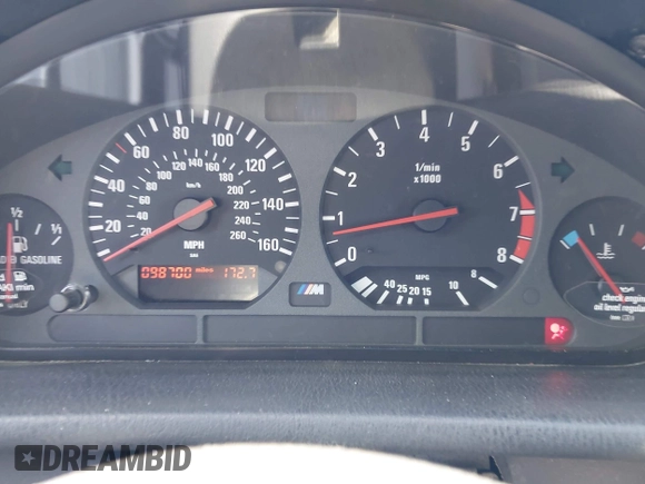 1999 BMW 3 Series M3 with VIN WBSBG9333XEY80647, listed as a IAAI auction lot 42216141 with 98,700 mi miles and . Bid and sale history available at DreamBid. Image 7.