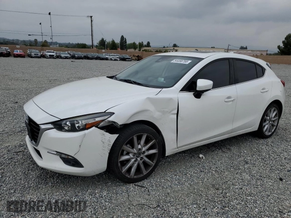 2017 Mazda 3 Grand Touring with VIN JM1BN1M35H1122136, listed as a Copart auction lot 54458755 with 62,515 mi miles and Salvage Title. Bid and sale history available at DreamBid. Image 1.