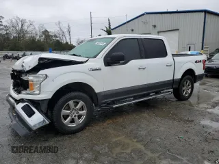 2018 Ford F-150 XL with VIN 1FTEW1EP3JFD25837, listed as a Copart auction lot 48391955 with 120,636 mi miles and Salvage Title. Bid and sale history available at carsss.com. Image 1.
