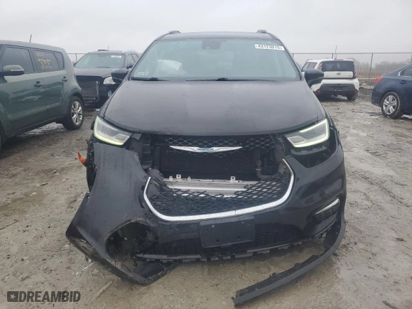 2021 Chrysler Pacifica Hybrid Touring L with VIN 2C4RC1L72MR585897, listed as a Copart auction lot 43123015 with 78,788 mi miles and Salvage Title. Bid and sale history available at carsss.com. Image 5.