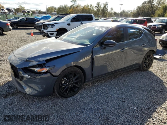 2023 Mazda 3 S Carbon Edition with VIN JM1BPBLM6P1608818, listed as a Copart auction lot 84762364 with 15,411 mi miles and Non repairable. Bid and sale history available at DreamBid. Image 1.