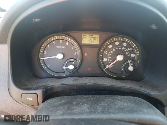 2007 Kia Rio LX with VIN KNADE123376228255, listed as a Copart auction lot 82205954 with 178,823 mi miles and Salvage Title. Bid and sale history available at carsss.com. Image 9.