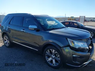 2018 Ford Explorer Platinum with VIN 1FM5K8HTXJGB79861, listed as a IAAI auction lot 41414463 with 76,146 mi miles. Bid and sale history available at carsss.com. Image 1.
