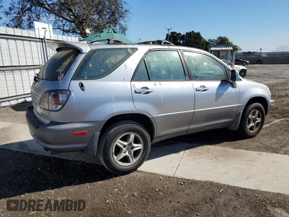 2001 Lexus RX 300 with VIN JTJGF10U110084110, listed as a Copart auction lot 77152374 with 268,127 mi miles and Clean Title. Bid and sale history available at carsss.com. Image 3.