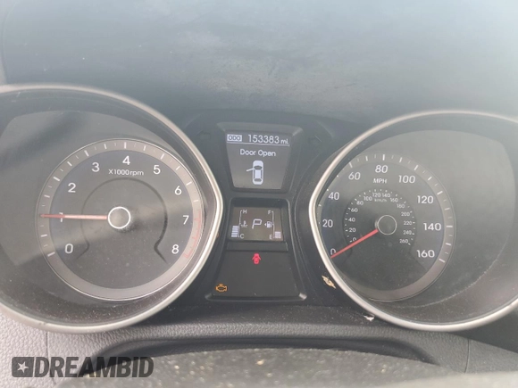 2015 Hyundai Elantra GT with VIN KMHD35LH0FU235356, listed as a Copart auction lot 53998485 with 153,383 mi miles and Salvage Title. Bid and sale history available at carsss.com. Image 9.