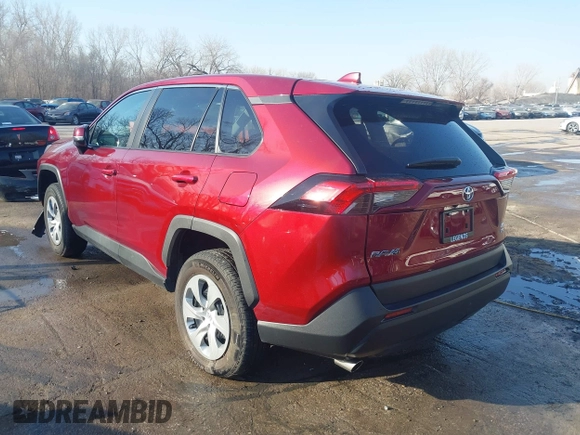 2023 Toyota RAV4 LE with VIN 2T3G1RFV2PW350562, listed as a IAAI auction lot 41786114 with 22,164 mi miles. Bid and sale history available at carsss.com. Image 3.