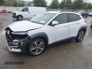 2018 Hyundai Kona Limited with VIN KM8K33A52JU174184, listed as a IAAI auction lot 41979223 with 76,306 mi miles. Bid and sale history available at carsss.com. Image 2.