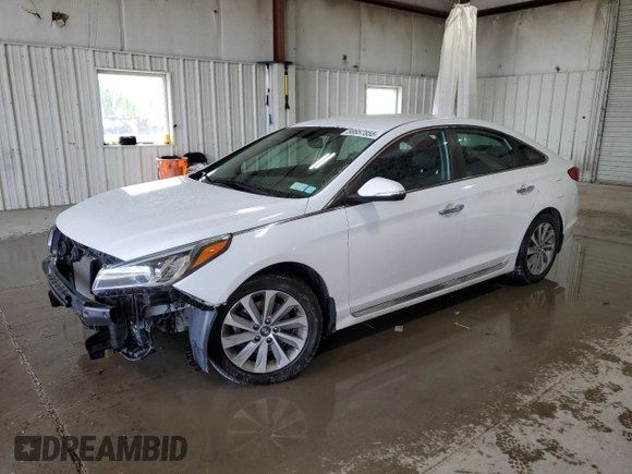 2015 Hyundai Sonata Sport with VIN 5NPE34AF1FH116102, listed as a Copart auction lot 58657855 with 111,726 mi miles and Salvage title. Bid and sale history available at DreamBid. Image 1.