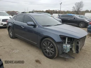 2015 Kia Cadenza Premium with VIN KNALN4D73F5178765, listed as a Copart auction lot 80656994 with 127,085 mi miles and Salvage Title. Bid and sale history available at carsss.com. Image 4.