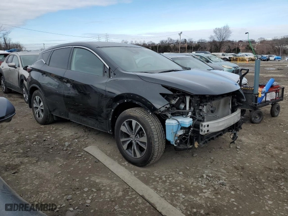2021 Nissan Murano S with VIN 5N1AZ2AS4MC125198, listed as a Copart auction lot 88814525 with 45,188 mi miles and Salvage Title. Bid and sale history available at carsss.com. Image 4.