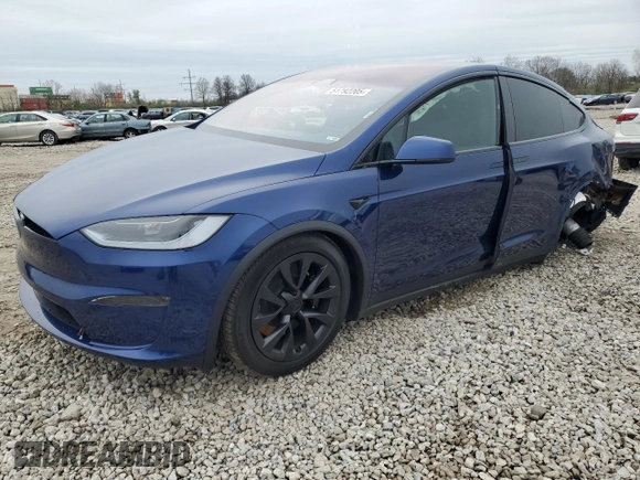 2023 Tesla Model X with VIN 7SAXCDE51PF415778, listed as a Copart auction lot 51792205 with Not Provided miles and Salvage Title. Bid and sale history available at DreamBid. Image 1.