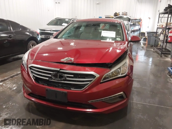 2015 Hyundai Sonata SE with VIN 5NPE24AF8FH003265, listed as a IAAI auction lot 41909096 with 75,453 mi miles and . Bid and sale history available at DreamBid. Image 6.