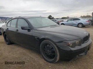 2003 BMW 7 Series 745i with VIN WBAGL63463DP64498, listed as a Copart auction lot 82183384 with 120,003 mi miles and Clean title. Bid and sale history available at DreamBid. Image 4.