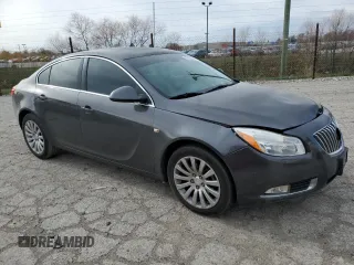 2011 Buick Regal CXL RL1 with VIN W04GN5EC1B1027425, listed as a Copart auction lot 82635014 with 80,777 mi miles and Salvage Title. Bid and sale history available at carsss.com. Image 4.