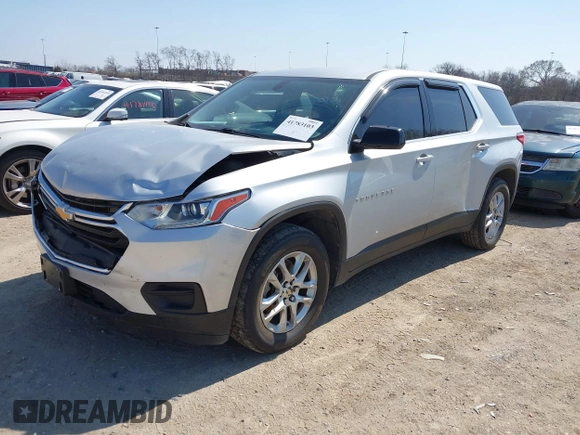 2020 Chevrolet Traverse LS with VIN 1GNEVFKW8LJ217698, listed as a IAAI auction lot 41783103 with 61,040 mi miles. Bid and sale history available at carsss.com. Image 17.