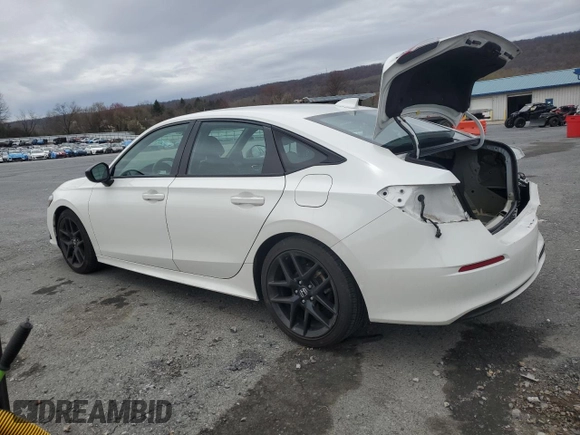 2022 Honda Civic Sedan Sport with VIN 2HGFE2F55NH584751, listed as a Copart auction lot 51897275 with 21,828 mi miles and Salvage Title. Bid and sale history available at carsss.com. Image 2.