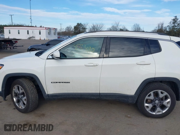 2020 Jeep Compass Limited with VIN 3C4NJDCB8LT127027, listed as a IAAI auction lot 41724110 with 94,896 mi miles and . Bid and sale history available at DreamBid. Image 14.