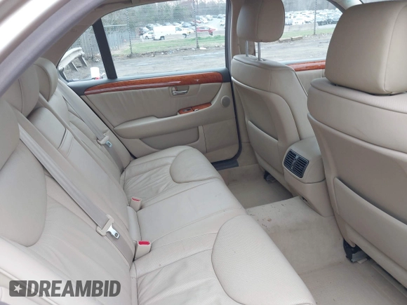 2005 Lexus LS 430 with VIN JTHBN36F255015647, listed as a IAAI auction lot 41863620 with 104,817 mi miles and . Bid and sale history available at DreamBid. Image 8.