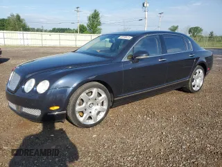 2008 Bentley Flying Spur with VIN SCBBR93W68C052670, listed as a Copart auction lot 63138475 with 43,821 mi miles and Salvage title. Bid and sale history available at DreamBid. Image 1.