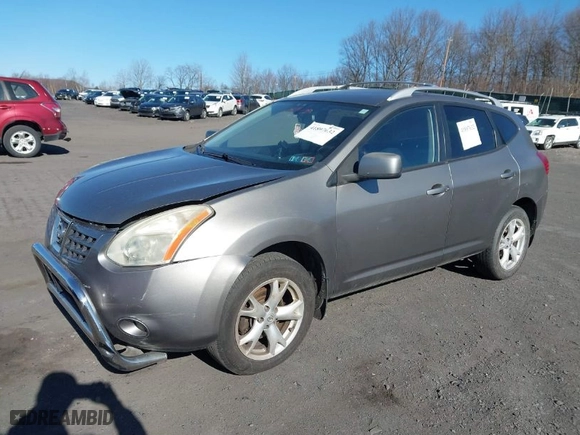 2008 Nissan Rogue S with VIN JN8AS58V68W409984, listed as a IAAI auction lot 41897632 with 197,514 mi miles. Bid and sale history available at carsss.com. Image 2.