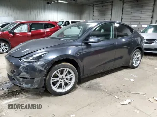 2024 Tesla Model Y Long Range with VIN 7SAYGDEE1RA254860, listed as a Copart auction lot 50750225 with 12,343 mi miles and Salvage Title. Bid and sale history available at DreamBid. Image 1.