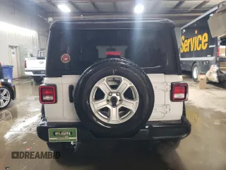 2022 Jeep Wrangler Unlimited Sport S with VIN 1C4HJXDG4NW180085, listed as a Copart auction lot 87685325 with 53,586 mi miles and Salvage Title. Bid and sale history available at DreamBid. Image 6.