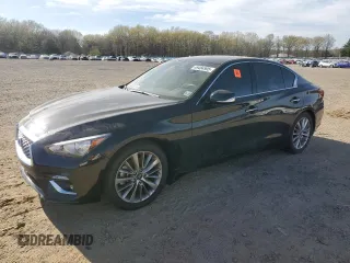 2022 Infiniti Q50 Luxe z VIN JN1EV7BR9NM342173, wystawiony jako Copart lot #49484905 z przebiegiem 16 774 mil mil oraz Szkoda całkowita • Salvage title. Historia ofert i sprzedaży dostępna na DreamBid. Obrazek 1.