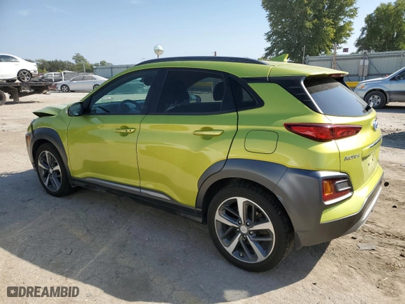 2019 Hyundai Kona Ultimate with VIN KM8K53A59KU381795, listed as a Copart auction lot 73815964 with 144,958 mi miles and Salvage Title. Bid and sale history available at carsss.com. Image 2.