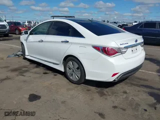 2015 Hyundai Sonata Hybrid Limited with VIN KMHEC4A40FA124788, listed as a IAAI auction lot 41936920 with 112,002 mi miles. Bid and sale history available at carsss.com. Image 3.