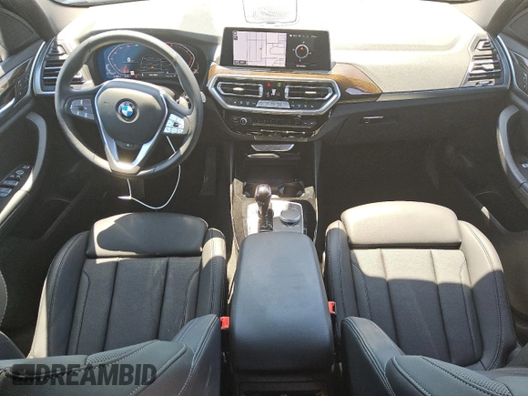 2024 BMW X3 sDrive30i with VIN 5UX43DP05R9X15031, listed as a Copart auction lot 56055855 with 17,094 mi miles and Clean Title. Bid and sale history available at DreamBid. Image 8.