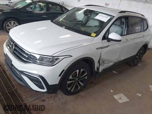 2023 Volkswagen Tiguan S with VIN 3VVRB7AX9PM036722, listed as a IAAI auction lot 41963395 with 48,168 mi miles and . Bid and sale history available at DreamBid. Image 2.