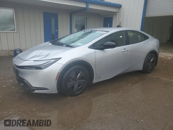 2024 Toyota Prius LE with VIN JTDADABU4R3020066, listed as a Copart auction lot 50028595 with 4,532 mi miles and Salvage Title. Bid and sale history available at carsss.com. Image 1.