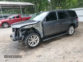 2019 Ford Expedition Platinum z VIN 1FMJU1LT8KEA10734, wystawiony jako Copart lot #60256065 z przebiegiem 80 628 mil mil oraz Szkoda całkowita • Salvage title. Historia ofert i sprzedaży dostępna na DreamBid. Obrazek 1.