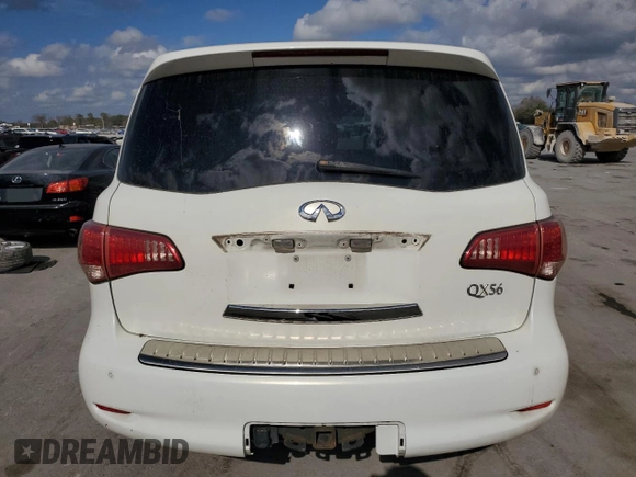 2012 Infiniti QX56 8-passenger with VIN JN8AZ2NDXC9716412, listed as a Copart auction lot 78331614 with 198,909 mi miles and Clean Title. Bid and sale history available at carsss.com. Image 6.