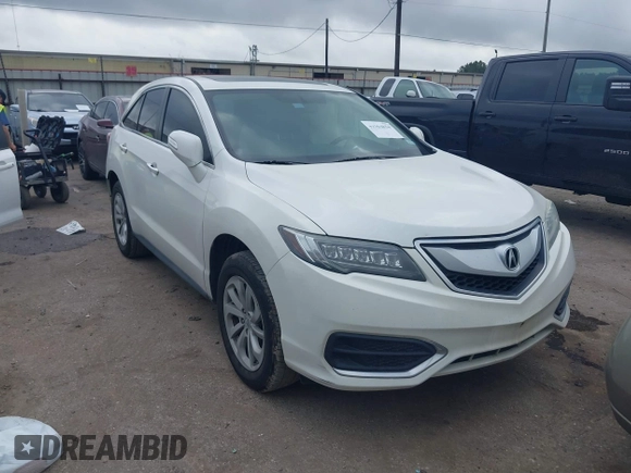 2017 Acura RDX with VIN 5J8TB3H31HL011012, listed as a IAAI auction lot 41504854 with 165,266 mi miles. Bid and sale history available at carsss.com. Image 1.