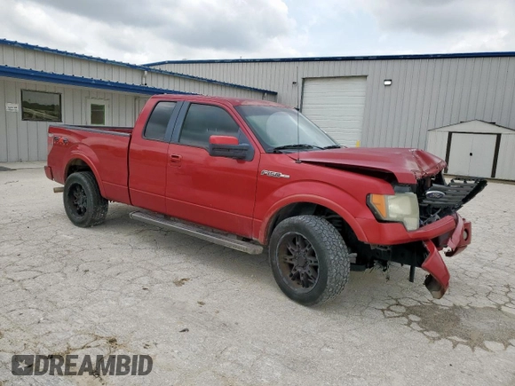 2010 Ford F-150 XL with VIN 1FTFX1CV9AKB84802, listed as a Copart auction lot 56970445 with 220,404 mi miles and Salvage title. Bid and sale history available at DreamBid. Image 4.