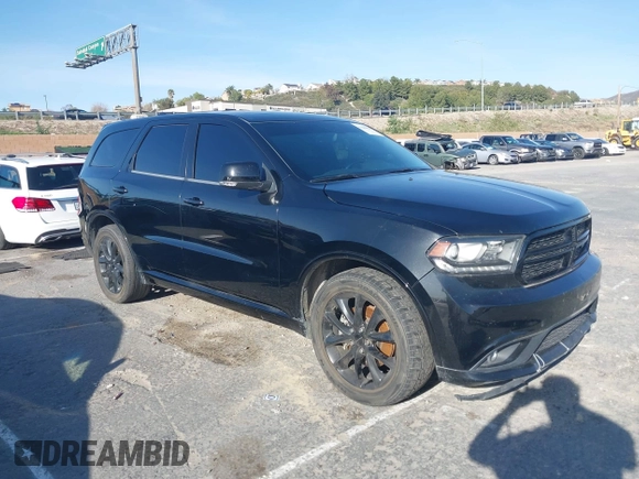 2017 Dodge Durango R/T with VIN 1C4SDJCT6HC643665, listed as a IAAI auction lot 41849998 with 110,074 mi miles and . Bid and sale history available at DreamBid. Image 1.