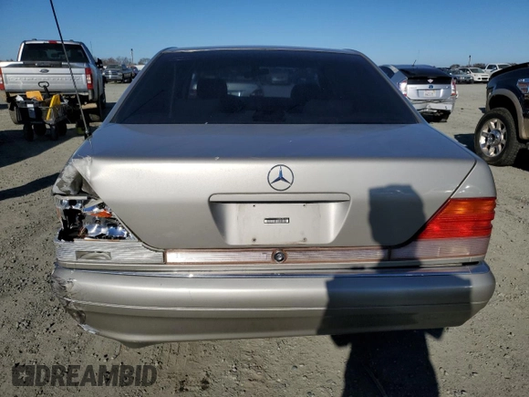 1996 Mercedes-Benz S with VIN WDBGA43E9TA311921, listed as a Copart auction lot 88758965 with 141,035 mi miles and Salvage Title. Bid and sale history available at DreamBid. Image 6.